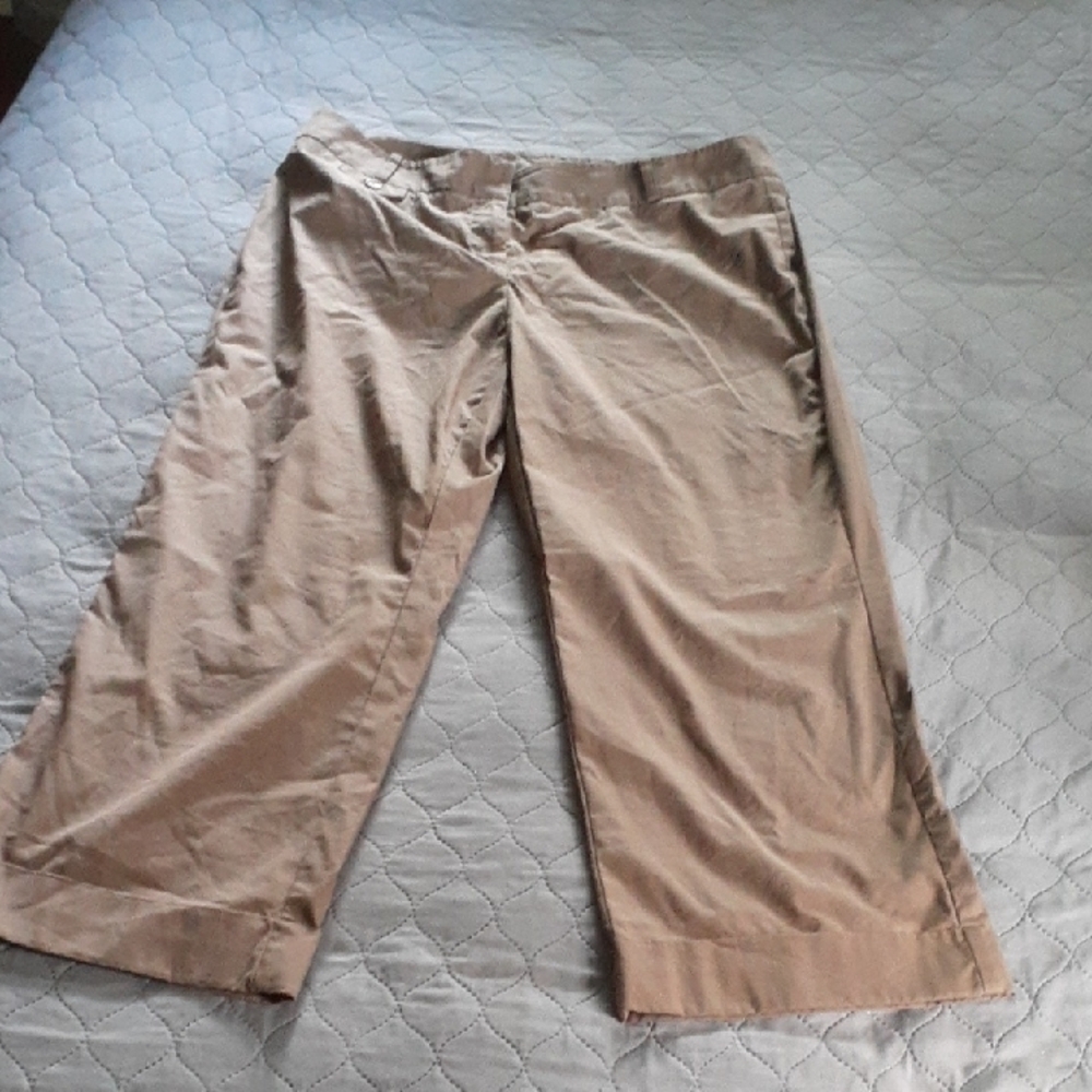 Tan Capri Pants